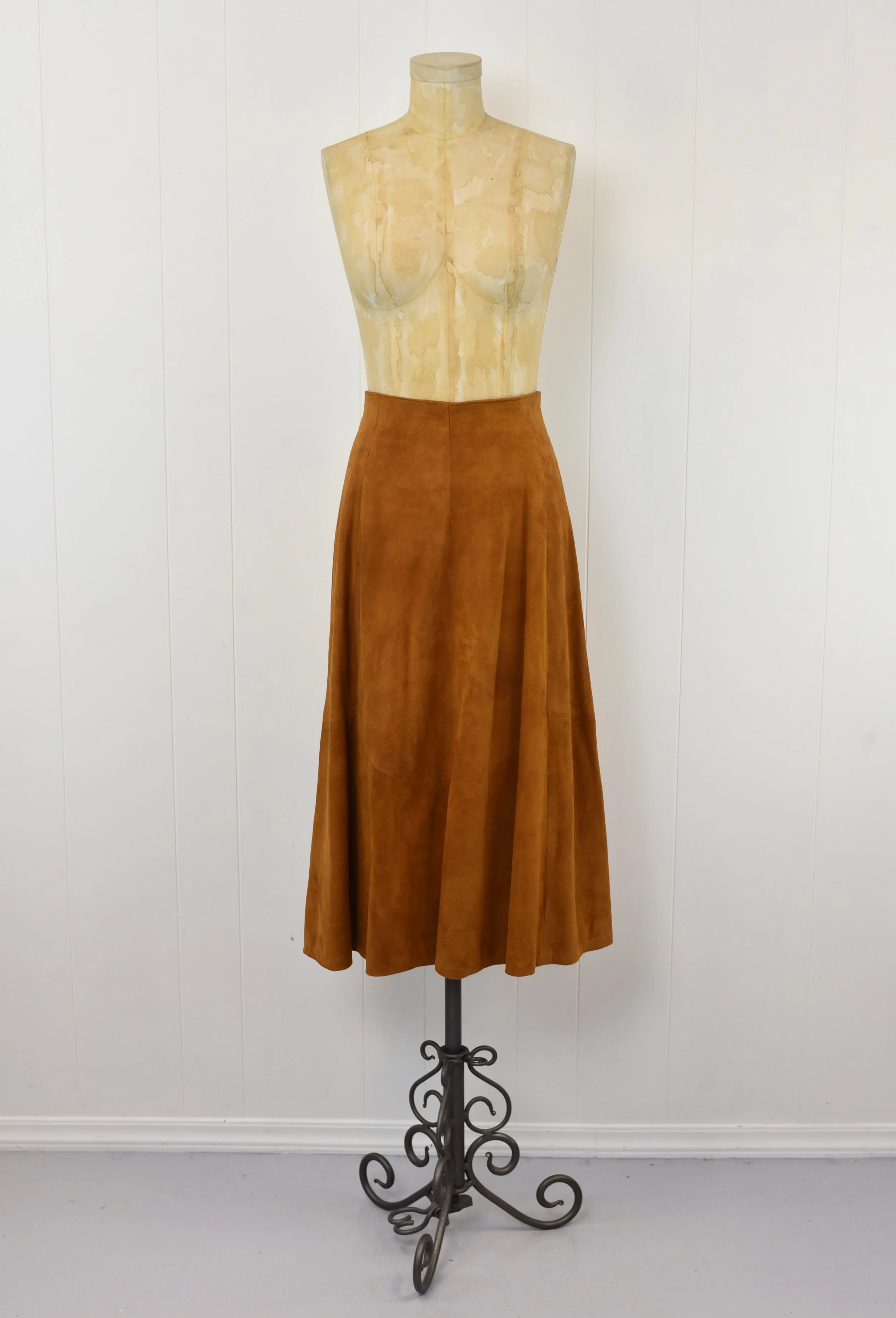 1980s Vakko Brown Suede Leather Fringe Western Cowgirl Style